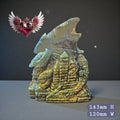 Labradorite Dragon in Castle Carving