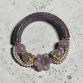 PURPLE MICA & AMETHYST BANGLE CAN FIT UP TO 17CM