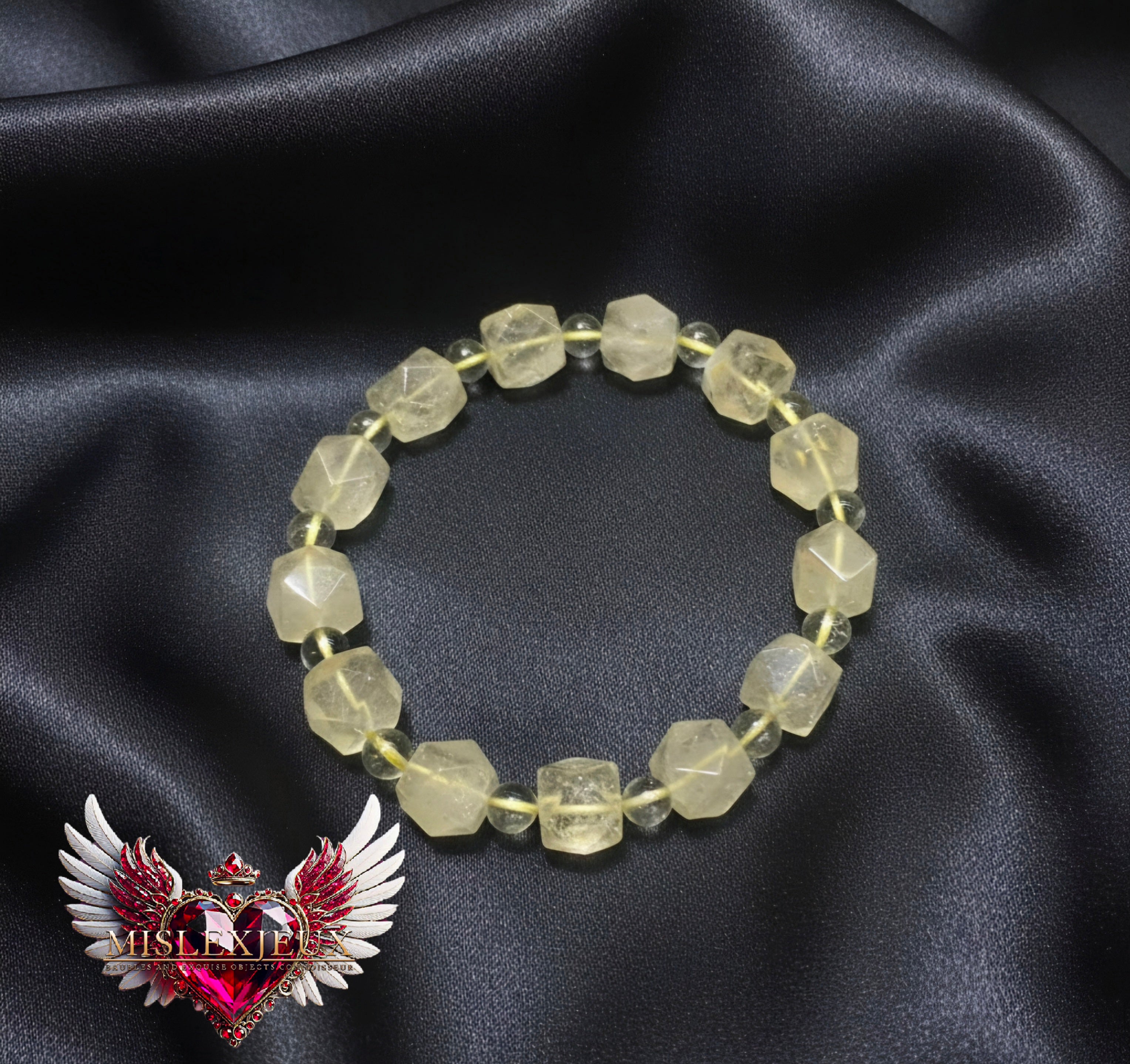 Libyan Dessert Glass Tetradecagon Bead Shape