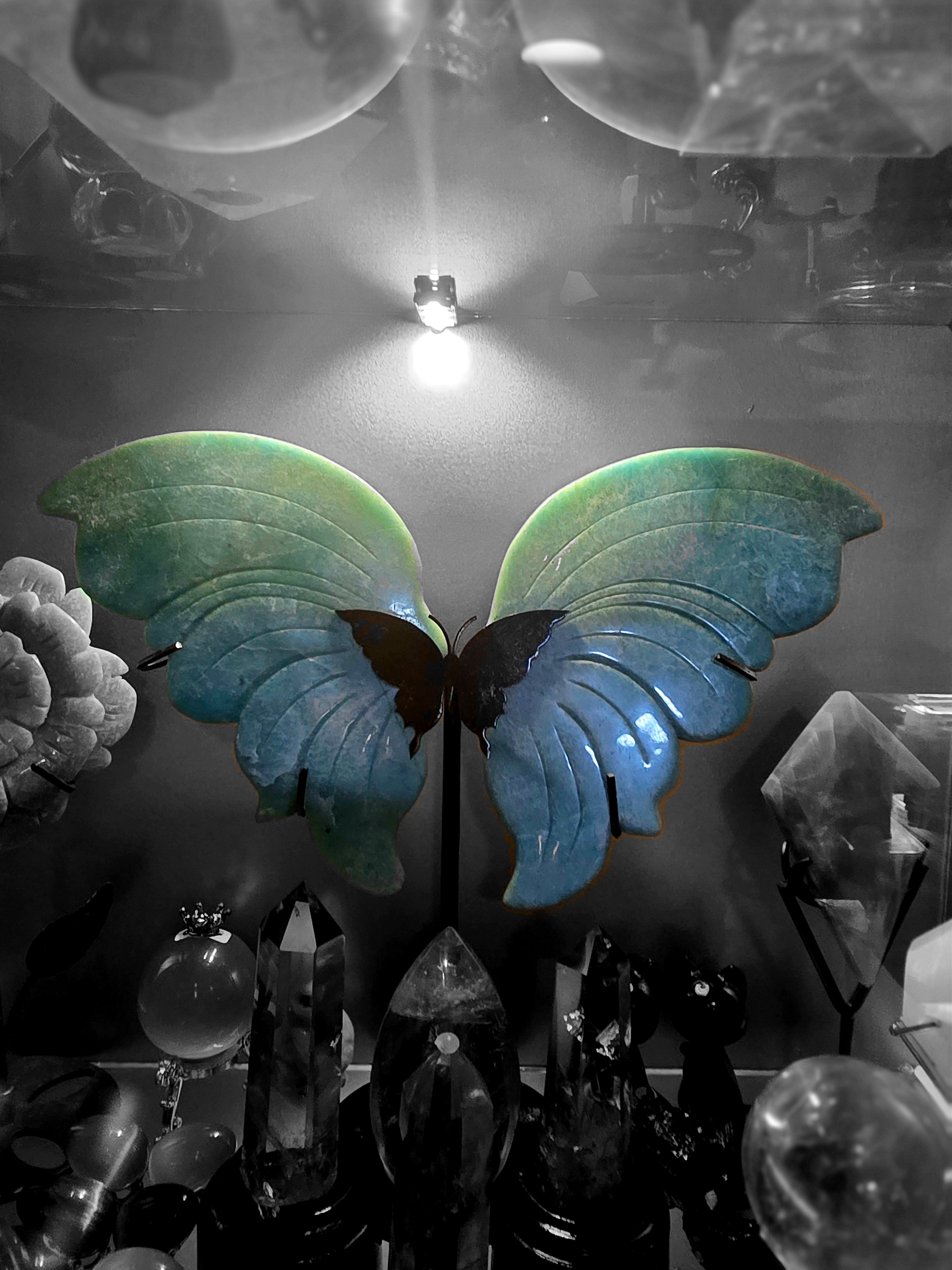 Amazonite Big Butterfly Wings 28cm Wing Span
