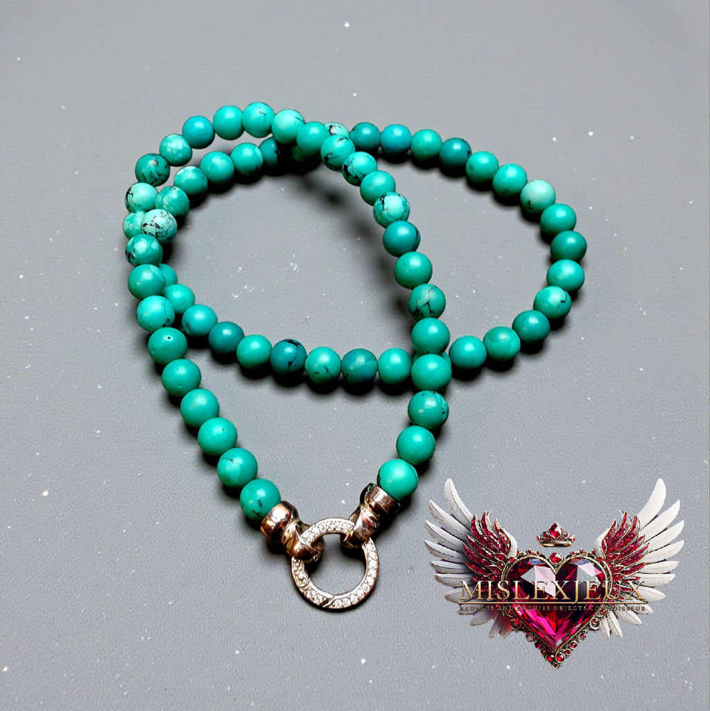 Turquoise Choker in S925